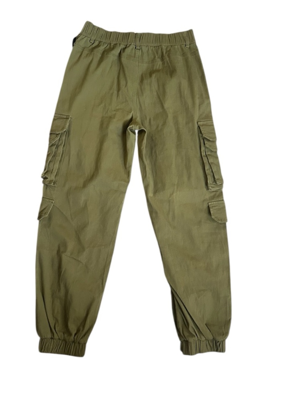 Rue21 Olive Cargo Pants with Black 'SELF LOVE' Strap - Picture 2 of 5